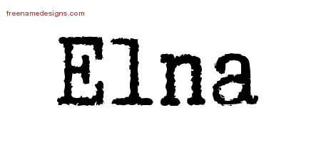 Typewriter Name Tattoo Designs Elna Free Download