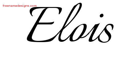 Calligraphic Name Tattoo Designs Elois Download Free
