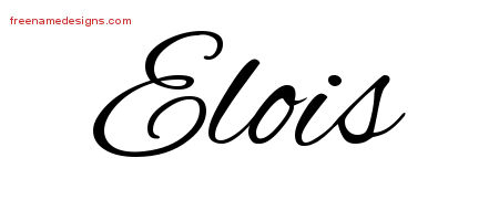 Cursive Name Tattoo Designs Elois Download Free