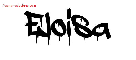 Graffiti Name Tattoo Designs Eloisa Free Lettering