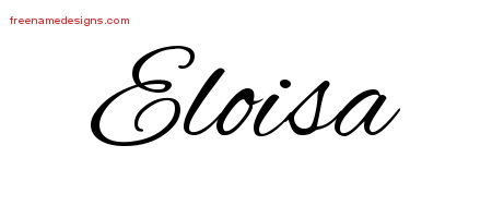 Cursive Name Tattoo Designs Eloisa Download Free