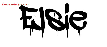 Graffiti Name Tattoo Designs Elsie Free Lettering