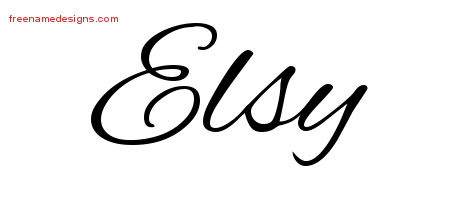 Cursive Name Tattoo Designs Elsy Download Free
