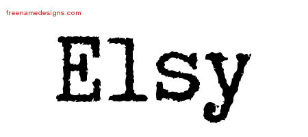 Typewriter Name Tattoo Designs Elsy Free Download