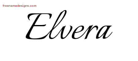 Calligraphic Name Tattoo Designs Elvera Download Free