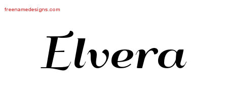 Art Deco Name Tattoo Designs Elvera Printable