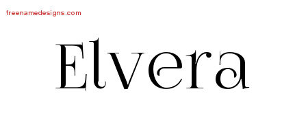 Vintage Name Tattoo Designs Elvera Free Download