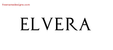 Regal Victorian Name Tattoo Designs Elvera Graphic Download