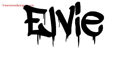 Graffiti Name Tattoo Designs Elvie Free Lettering