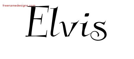 Elegant Name Tattoo Designs Elvis Download Free