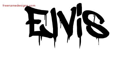 Graffiti Name Tattoo Designs Elvis Free