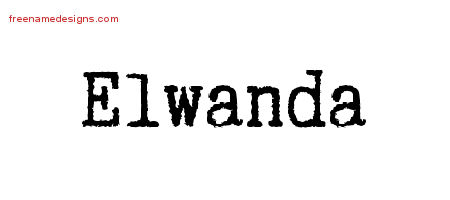 Typewriter Name Tattoo Designs Elwanda Free Download