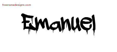 Graffiti Name Tattoo Designs Emanuel Free