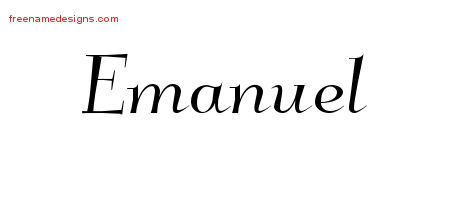 Elegant Name Tattoo Designs Emanuel Download Free