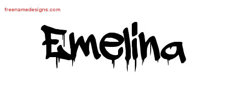 Graffiti Name Tattoo Designs Emelina Free Lettering