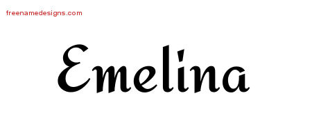 Calligraphic Stylish Name Tattoo Designs Emelina Download Free