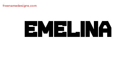 Titling Name Tattoo Designs Emelina Free Printout