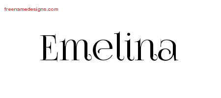 Vintage Name Tattoo Designs Emelina Free Download Vintage Name Tattoo Designs Emelina Free Download