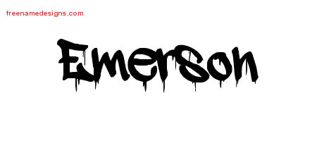 Graffiti Name Tattoo Designs Emerson Free