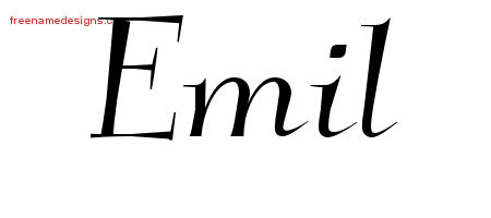Elegant Name Tattoo Designs Emil Download Free