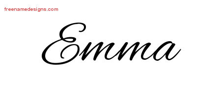 Cursive Name Tattoo Designs Emma Download Free