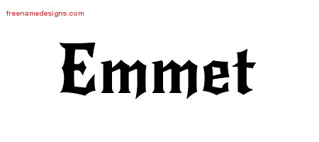 Gothic Name Tattoo Designs Emmet Download Free