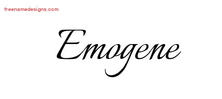 Calligraphic Name Tattoo Designs Emogene Download Free