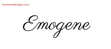 Classic Name Tattoo Designs Emogene Graphic Download