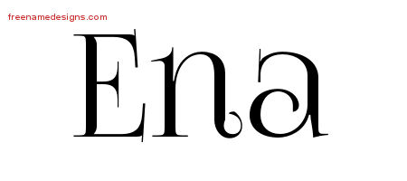 Vintage Name Tattoo Designs Ena Free Download
