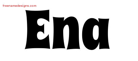 Groovy Name Tattoo Designs Ena Free Lettering