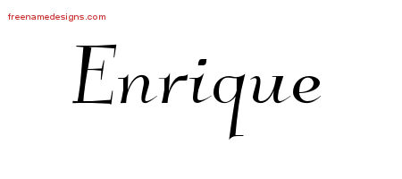 Elegant Name Tattoo Designs Enrique Download Free