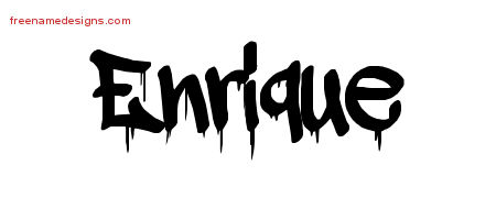 Graffiti Name Tattoo Designs Enrique Free