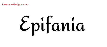 Calligraphic Stylish Name Tattoo Designs Epifania Download Free