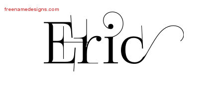 Decorated Name Tattoo Designs Eric Free