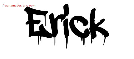 Graffiti Name Tattoo Designs Erick Free
