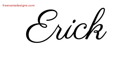 Classic Name Tattoo Designs Erick Printable