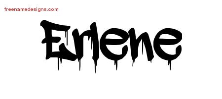 Graffiti Name Tattoo Designs Erlene Free Lettering