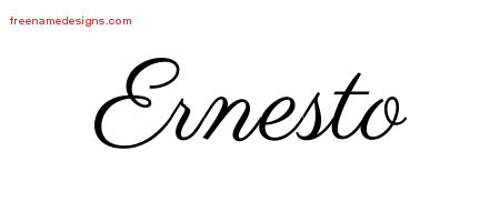 Classic Name Tattoo Designs Ernesto Printable