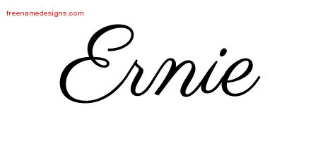 Classic Name Tattoo Designs Ernie Printable