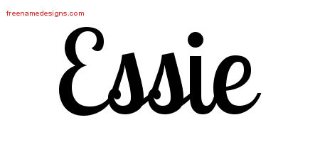 Handwritten Name Tattoo Designs Essie Free Download