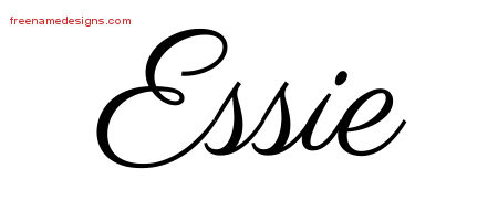 Classic Name Tattoo Designs Essie Graphic Download