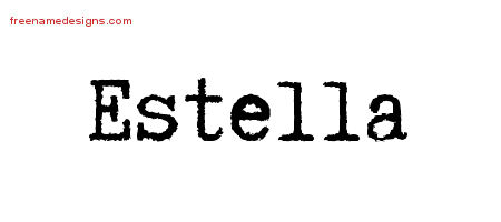 Typewriter Name Tattoo Designs Estella Free Download Typewriter Name Tattoo Designs Estella Free Download