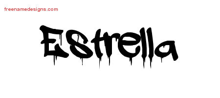 Graffiti Name Tattoo Designs Estrella Free Lettering
