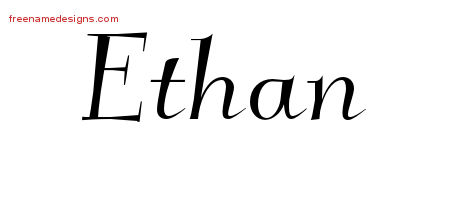 Elegant Name Tattoo Designs Ethan Download Free