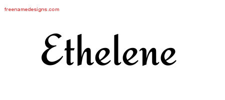 Calligraphic Stylish Name Tattoo Designs Ethelene Download Free