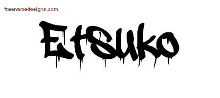 Graffiti Name Tattoo Designs Etsuko Free Lettering