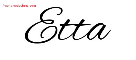 Cursive Name Tattoo Designs Etta Download Free