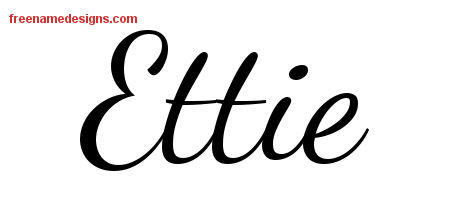 Lively Script Name Tattoo Designs Ettie Free Printout