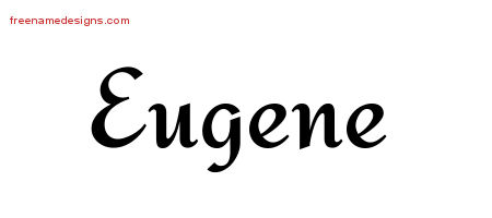 Calligraphic Stylish Name Tattoo Designs Eugene Download Free