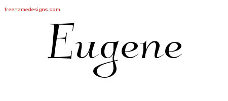 Elegant Name Tattoo Designs Eugene Free Graphic